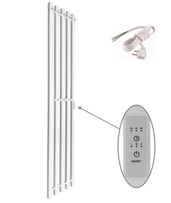 Изображение товара Электрический полотенцесушитель Маргроид Inaro профильный 150 см белый матовый