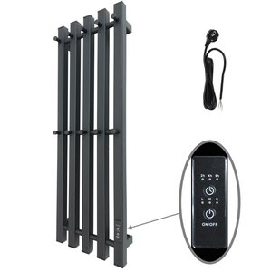 Изображение товара Электрический полотенцесушитель Маргроид Inaro-8024-1081-9005R черный матовый 75 Вт