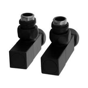 Изображение товара Угловой вентиль для полотенцесушителя Energy SG01CH0405/2BLACK 1/2-3/4 дюйма комплект 2 шт
