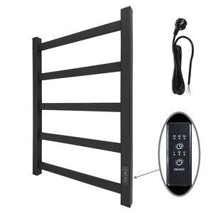 Изображение товара Электрический полотенцесушитель Маргроид Вид 81-10 профильный 45х60 см черный матовый
