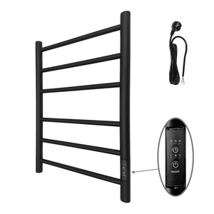 Изображение товара Электрический полотенцесушитель Маргроид Вид 10 40х60 см черный матовый с терморегулятором