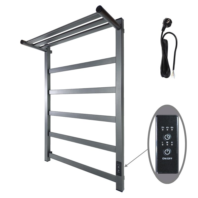 Изображение товара Электрический полотенцесушитель Маргроид Вид 81-10 профильный 50x80 см с полкой