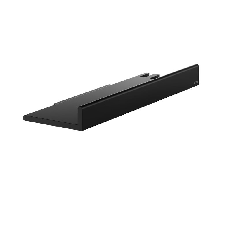 Изображение товара Полка для душа Keuco Reva 12858370000 с крючками черный матовый