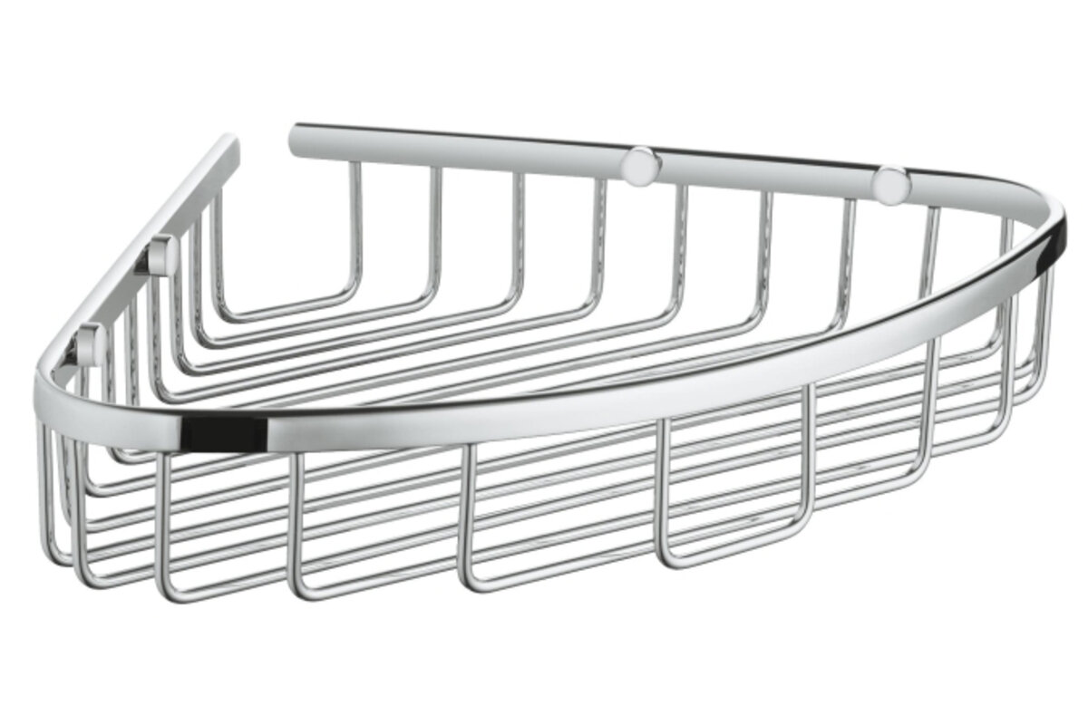 Изображение товара Полочка-решетка Grohe Bau Cosmopolitan угловая хром 40663001 для ванной и кухни