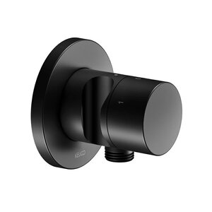 Изображение товара Переключатель потоков Keuco Ixmo 59549370201 на 3 потребителя, выводом для шланга и держателем лейки DN 15, черный матовый