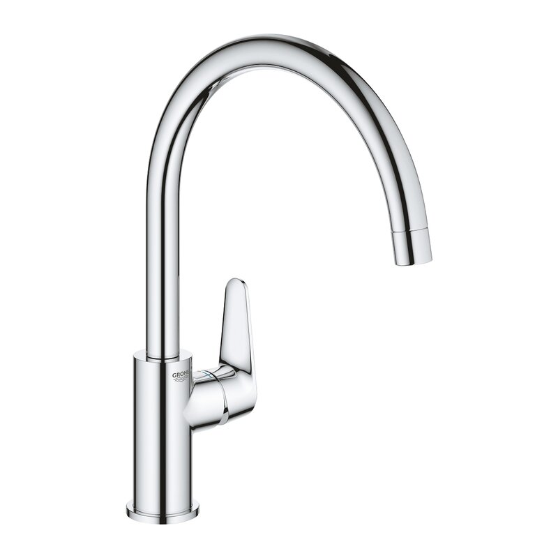 Изображение товара Смеситель для кухонной мойки Grohe BauCurve хром высокий поворотный 31231001