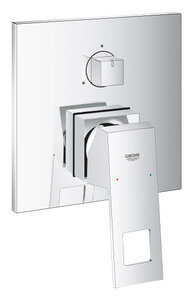 Изображение товара Смеситель для ванны и душа Grohe Eurocube, 24094000, на 3 потребителя, хром