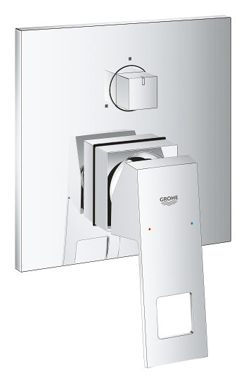 Изображение товара Смеситель для ванны и душа Grohe Eurocube, 24094000, на 3 потребителя, хром Изображение товара Смеситель для ванны и душа Grohe Eurocube, 24094000, на 3 потребителя, хром