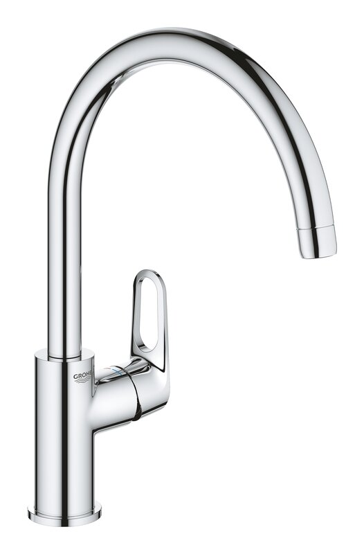 Изображение товара Смеситель для кухонной мойки Grohe BauFlow 31230001 хром однорычажный поворотный