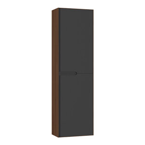 Изображение товара Подвесной пенал для ванной Orka Craft 3000319 40х140 см МДФ орех/антрацит