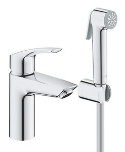 Изображение товара Смеситель для раковины с гигиеническим душем Grohe Eurosmart, 23124003, хром