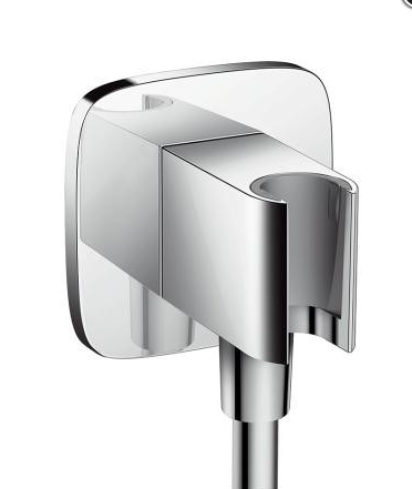 Изображение товара Шланговое подсоединение с держателем Hansgrohe FixFit, 26485000, хром Изображение товара Шланговое подсоединение с держателем Hansgrohe FixFit, 26485000, хром