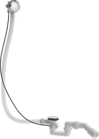 Изображение товара Слив-перелив Duravit 790226000001000 полуавтоматический для ванны хром