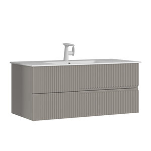 Изображение товара Тумба с раковиной Orka Moonlight 120 см подвесная бежевый матовый