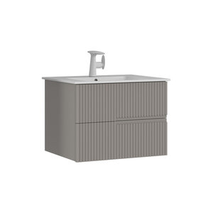 Изображение товара Тумба с раковиной Orka Moonlight 70 см бежевый матовый подвесная