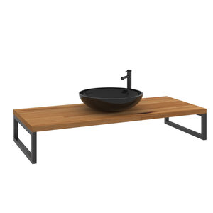 Изображение товара Консоль под раковину Orka Kestel 3001043, 120 см, подвесная, цвет дуб