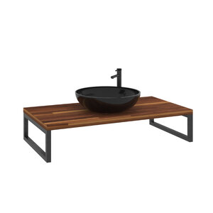 Изображение товара Консоль под раковину Orka Kestel 3001038, 95 см, подвесная, цвет орех