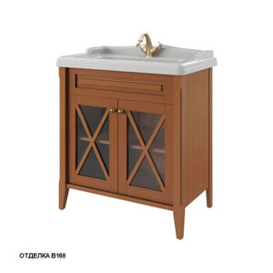 Изображение товара Тумба под раковину Caprigo Napoli Promo 80 см напольная коричневая Россия