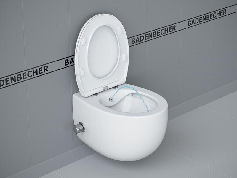 Изображение товара Подвесной унитаз Badenbecher 07ABRLW с функцией биде и микролифтом Изображение товара Подвесной унитаз Badenbecher 07ABRLW с функцией биде и микролифтом