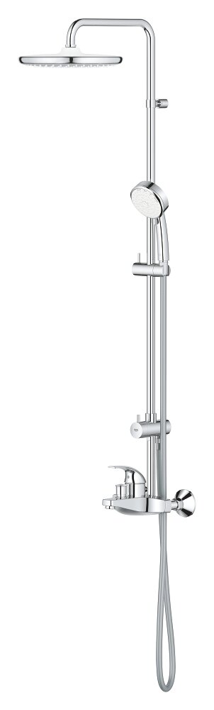 Изображение товара Душевая система Grohe Tempesta Cosmopolitan 250, 26674000, для ванны и душа, хром/белый