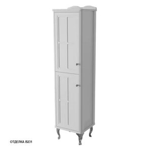 Изображение товара Пенал Caprigo Borgo 33450L-В231/33450R-B231, 40 х 165, напольный, левый/правый, цвет белый