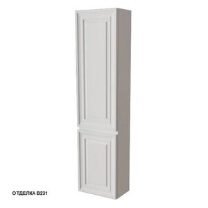 Изображение товара Пенал Caprigo Ponza 13550L-В231/13550R-В231, 40 х 160 см, подвесной, левый/правый, цвет белый