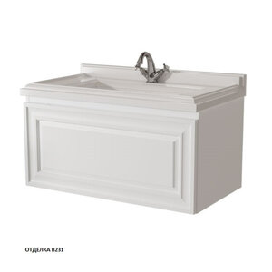 Изображение товара Тумба под раковину Caprigo Ponza 13516-В231, 90 см, подвесная, цвет белый