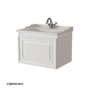 Изображение товара Тумба под раковину Caprigo Ponza 13510-В231, 60 см, подвесная, белая