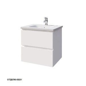 Изображение товара Тумба под раковину Caprigo Sydney 34815-В231 60 см белая подвесная