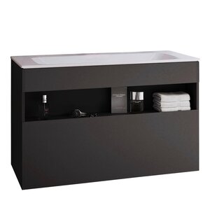 Изображение товара Тумба под раковину Keuco Stageline 32882970100, 120 см, с подсветкой, 1 ящик, цвет вулканит матовый