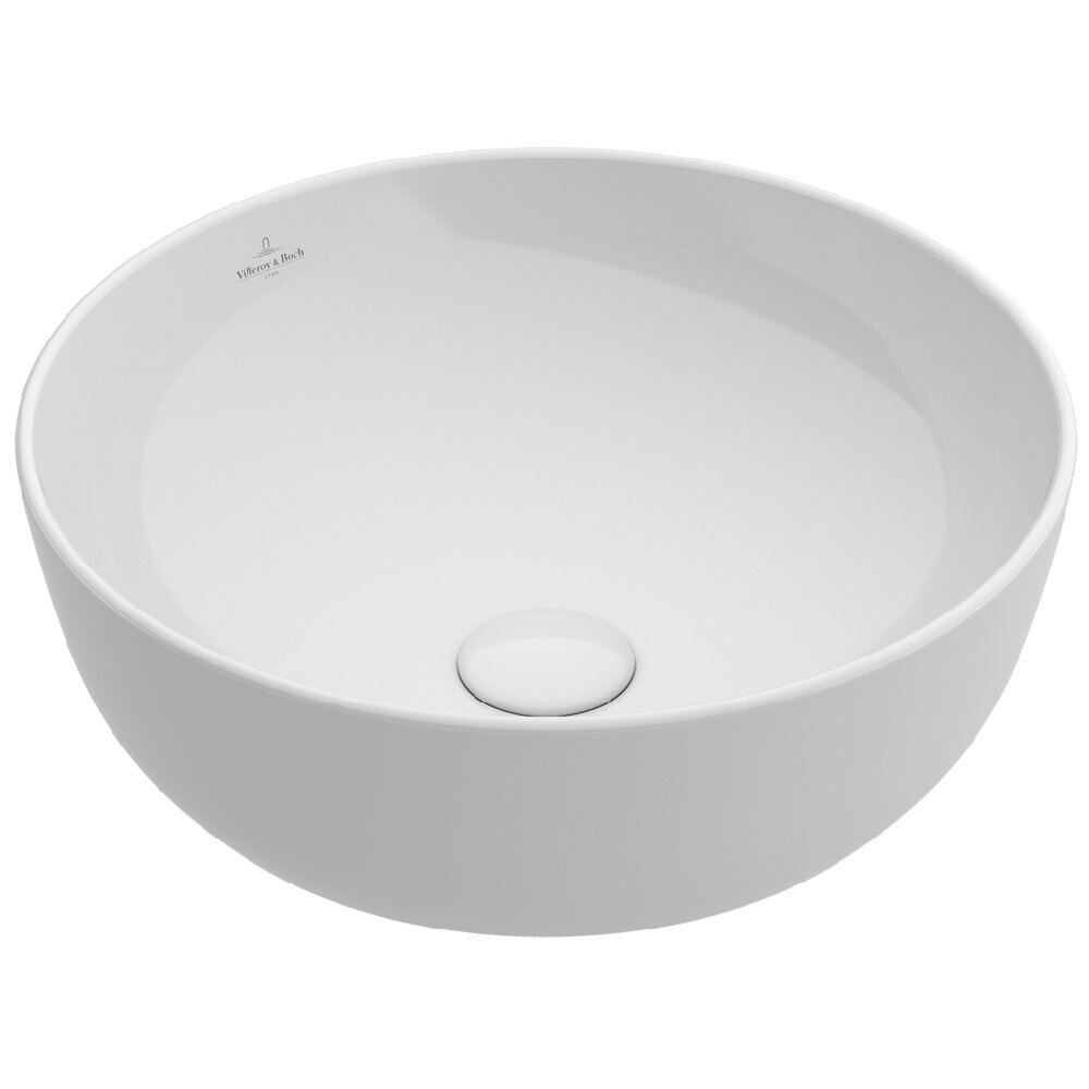 Изображение товара Раковина Villeroy&Boch Artis 417943R1, 43 х 43 см, на столешницу, альпийский белый CeramicPlus Изображение товара Раковина Villeroy&Boch Artis 417943R1, 43 х 43 см, на столешницу, альпийский белый CeramicPlus