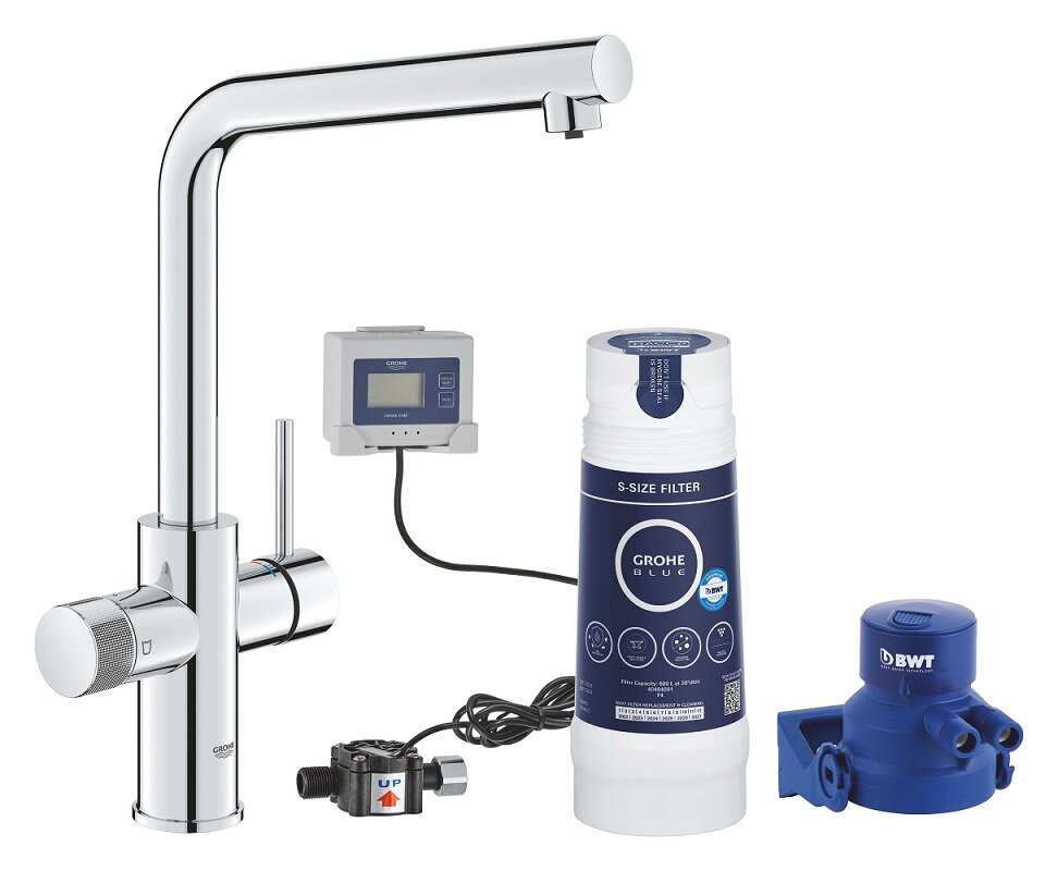 Изображение товара Смеситель для кухонной мойки Grohe Blue Pure Minta 30589000 с фильтром, хром