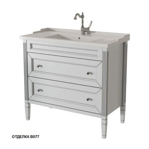 Изображение товара Тумба под раковину Caprigo Albion promo 33320-В077, 90 см, напольная, цвет bianco grigio