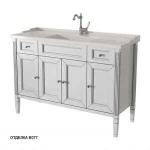 Изображение товара Тумба под раковину Caprigo Albion promo 33316-В077, 120 см, напольная, цвет bianco grigio