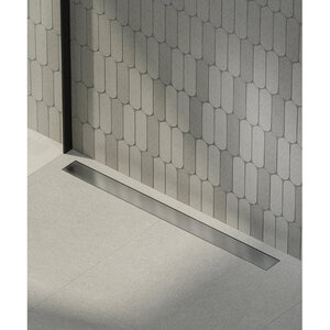 Изображение товара Дренажный канал Alcaplast AAPZ13-DOUBLE9-850KM, 85 см, с двухсторонней решеткой, цвет хром