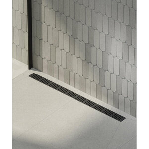 Изображение товара Дренажный канал Alcaplast APZ10BLACK-850KM, 85 см, с перфорированной решеткой, цвет черный