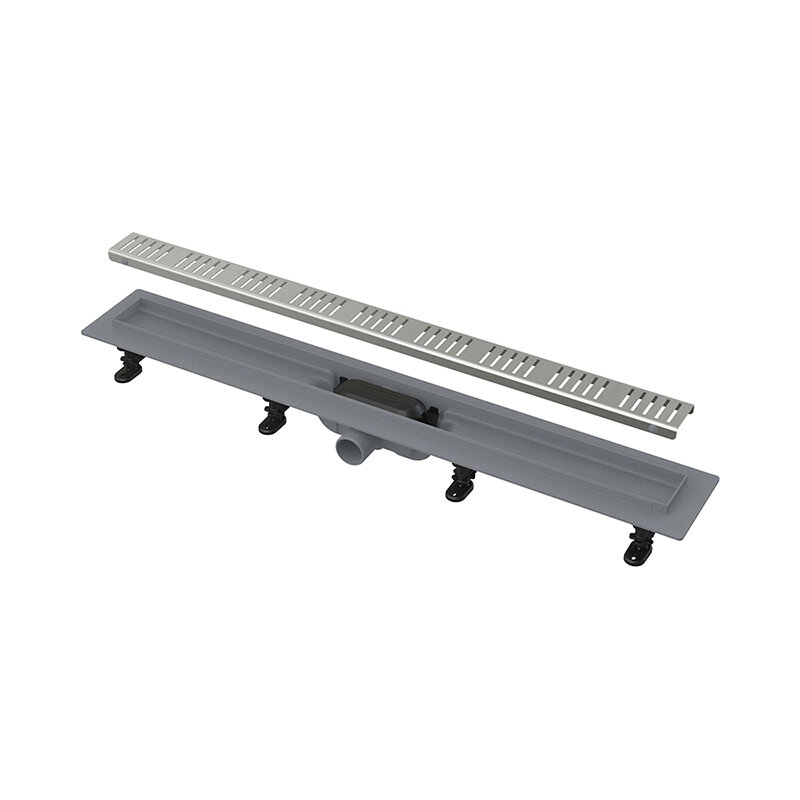 Изображение товара Дренажный канал Alcaplast APZ10 Simple AG100401850 85 см с перфорированной решеткой хром