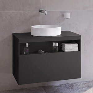 Изображение товара Тумба под раковину Keuco Stageline 80 см вулканит матовая стильная пластиковая мебель для ванной