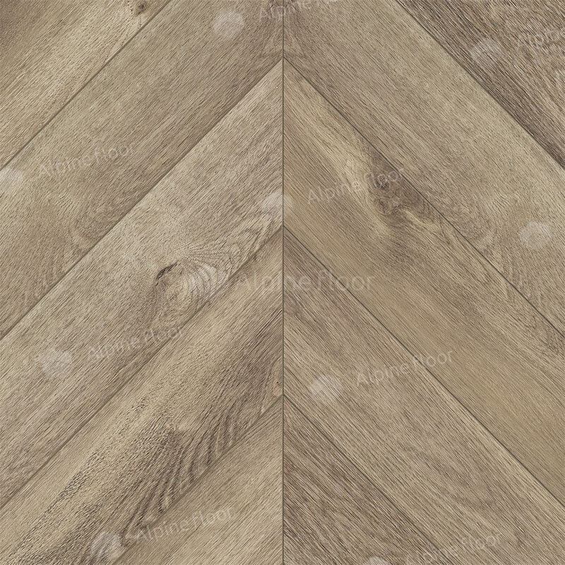 Изображение товара Виниловый ламинат SPC Alpine Floor Chevron ECO 5 мм дуб Натуральный отбеленный 127х600 мм
