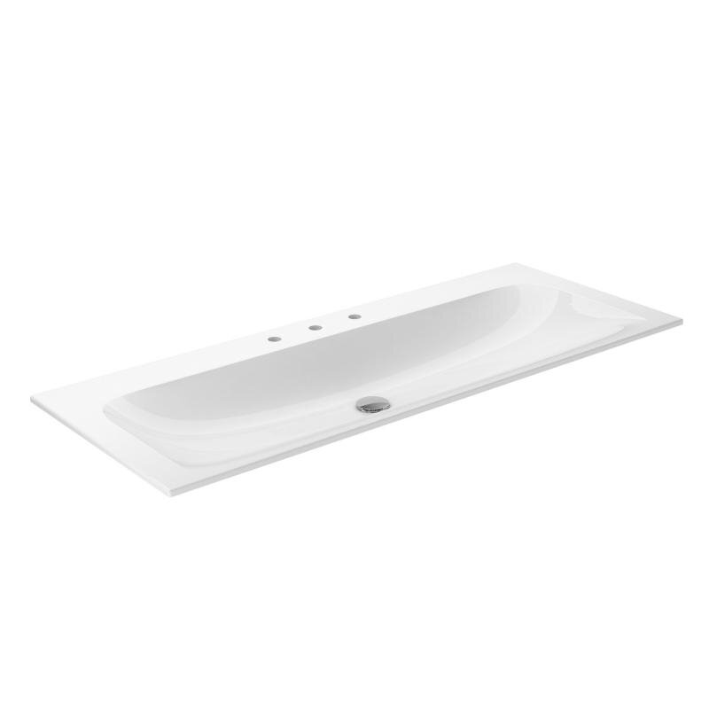 Изображение товара Керамическая раковина Keuco Plan 32980311203 120 см для углового монтажа белая