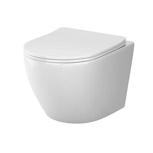 Изображение товара Подвесной унитаз Am.Pm Like C801900SC AquaSpin, безободковый, с сиденьем микролифт