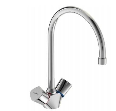 Изображение товара Смеситель Vidima КВАДРО (Quadro) BA245AA для кухонной мойки, поворотный излив, хром