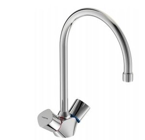 Изображение товара Смеситель Vidima КВАДРО (Quadro) BA245AA для кухонной мойки, поворотный излив, хром