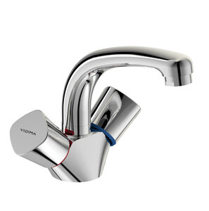Изображение товара Смеситель Vidima КВАДРО (Quadro) BA244AA для раковины без донного клапана, поворотный излив, хром