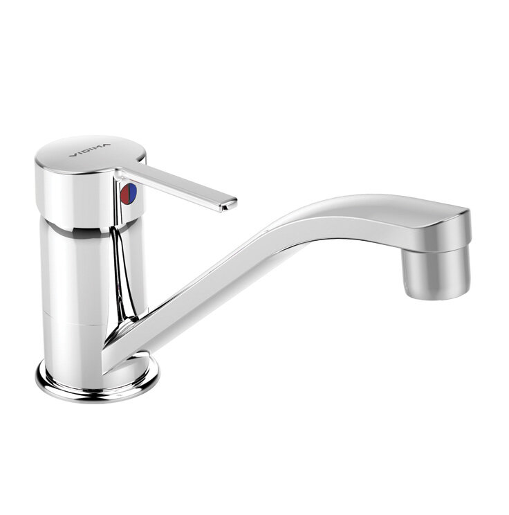 Изображение товара Смеситель для кухонной мойки Vidima Логик BA282AA с поворотным изливом хром