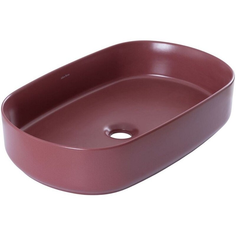 Изображение товара Раковина накладная для ванной Allen Brau Fantasy 4.11022.BD 55х36 см, бордовая