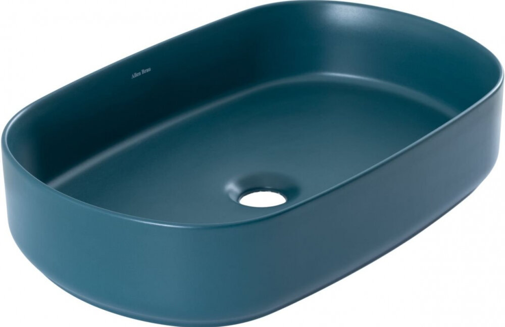 Изображение товара Раковина Allen Brau Fantasy 4.11022.PT, 55 х 36 см, накладная, керамика, петроль
