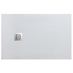 Изображение товара Душевой поддон BelBagno Uno TRAY-MR-UNO-AH-100/80-35-W-CR, 100 х 80 см прямоугольный, с сифоном, белый