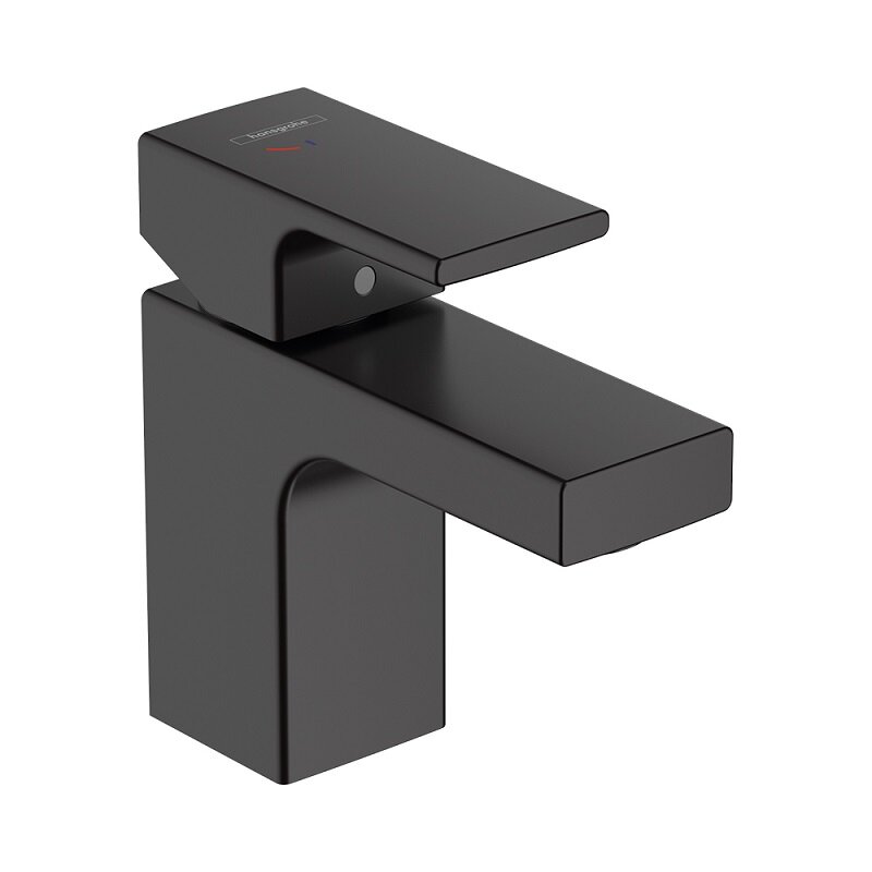 Изображение товара Смеситель для раковины Hansgrohe Vernis Shape 71593670 черный матовый с донным клапаном