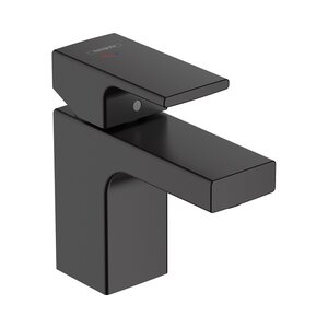 Изображение товара Смеситель для раковины Hansgrohe Vernis Shape 71593670 черный матовый с донным клапаном